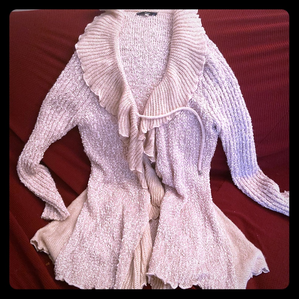 Ruffled sweater